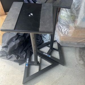 Quick lok speaker metal floor stands 2 pc set